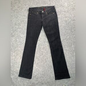 Guess Black Skinny Jeans with Gold Embroidery